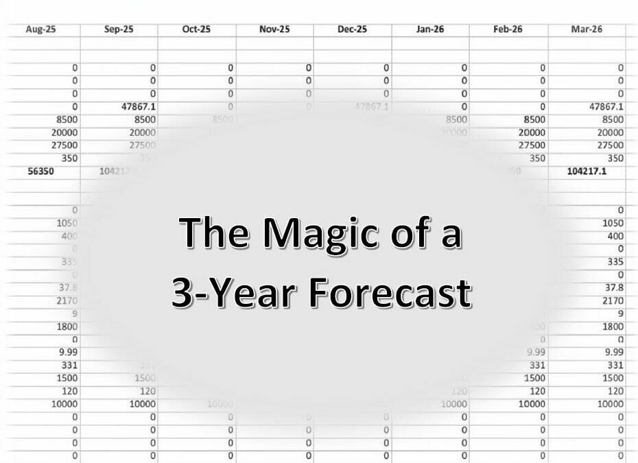 The Magic of a 3 Year Forecast